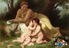 Tags: jeune, femme, deux, enfants, qui, william, adolphe, bouguereau, art, painting, paintings (Pict. in William Adolphe Bouguereau paintings (1825-1905))