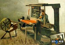 Tags: weaver, facing, left, spinning, wheel, art, gogh, painting, paintings, van, vincent, architecture, antwerp (Pict. in Vincent van Gogh Paintings - 1883-86 Nuenen and Antwerp)