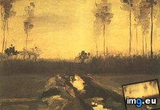 Tags: dusk, landscape (Pict. in Vincent van Gogh Paintings - 1883-86 Nuenen and Antwerp)