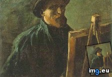 Tags: portrait, dark, felt, hat, easel, art, gogh, painting, paintings, van, vincent, vincentvangogh, paris (Pict. in Vincent van Gogh Paintings - 1886-88 Paris)