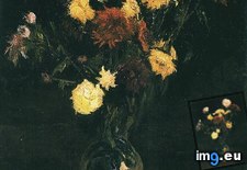 Tags: vase, carnations, zinnias, art, gogh, painting, paintings, van, vincent, vincentvangogh, paris (Pict. in Vincent van Gogh Paintings - 1886-88 Paris)