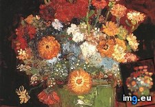 Tags: vase, zinnias, art, gogh, painting, paintings, van, vincent, vincentvangogh, paris (Pict. in Vincent van Gogh Paintings - 1886-88 Paris)
