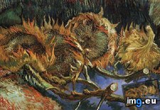 Tags: four, cut, sunflowers, art, gogh, painting, paintings, van, vincent, vincentvangogh, paris (Pict. in Vincent van Gogh Paintings - 1886-88 Paris)