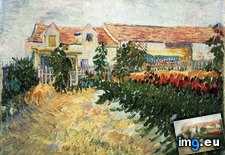 Tags: house, sunflowers, art, gogh, painting, paintings, van, vincent, vincentvangogh, paris (Pict. in Vincent van Gogh Paintings - 1886-88 Paris)