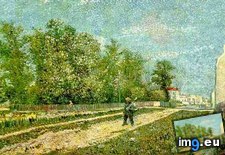Tags: outskirts, paris, road, peasant, spade, art, gogh, painting, paintings, van, vincent, vincentvangogh (Pict. in Vincent van Gogh Paintings - 1886-88 Paris)