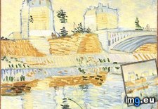 Tags: seine, pont, clichy, art, gogh, painting, paintings, van, vincent, vincentvangogh, paris (Pict. in Vincent van Gogh Paintings - 1886-88 Paris)