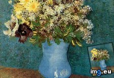 Tags: vase, lilacs, daisies, anemones, art, gogh, painting, paintings, van, vincent, vincentvangogh, paris (Pict. in Vincent van Gogh Paintings - 1886-88 Paris)