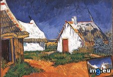 Tags: white, cottages, saintes, maries, art, gogh, painting, paintings, van, vincent (Pict. in Vincent van Gogh Paintings - 1888-89 Arles)