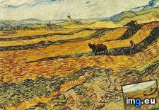 Tags: field, ploughman, mill, art, gogh, painting, paintings, van, vincent (Pict. in Vincent van Gogh Paintings - 1889-90 Saint-Rémy)