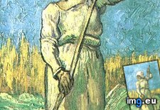 Tags: peasant, woman, rake, millet, art, gogh, painting, paintings, van, vincent (Pict. in Vincent van Gogh Paintings - 1889-90 Saint-Rémy)