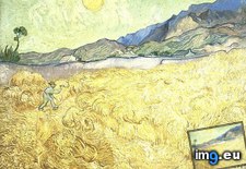 Tags: wheat, fields, reaper, sunrise, art, gogh, painting, paintings, van, vincent (Pict. in Vincent van Gogh Paintings - 1889-90 Saint-Rémy)