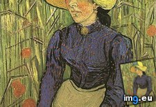 Tags: young, peasant, woman, straw, hat, sitting, wheat, art, gogh, painting, paintings, van, vincent (Pict. in Vincent van Gogh Paintings - 1890 Auvers-sur-Oise)