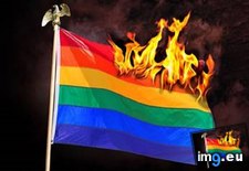Tags: burning, flag, rainbow (Pict. in Alternative-News.tk)