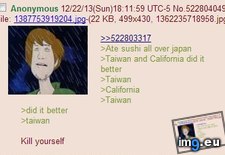 Tags: 4chan, anon, expresses, sushi, unrest (Pict. in My r/4CHAN favs)