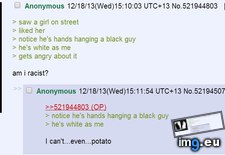 Tags: 4chan, anon, racist (Pict. in My r/4CHAN favs)