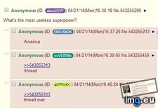 Tags: 4chan, anon, superpower, useless (Pict. in My r/4CHAN favs)