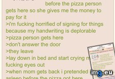 Tags: 4chan, anon, mom, orders, pizza (Pict. in My r/4CHAN favs)