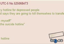 Tags: 4chan, anon, depressed, for, hotline, people, works (Pict. in My r/4CHAN favs)