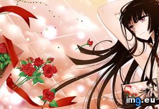Tags: 1920x1080, anime, artifacts, flowers, hair, houraisan, kaguya, long, rose, touhou, wallpaper (Pict. in Anime Wallpapers 1920x1080 (HD manga))