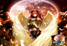 Tags: angel, anime, moon, night, wallpaper (Pict. in Anime wallpapers and pics)
