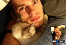 Tags: cat, cats, cuddles, human (Pict. in My r/CATS favs)