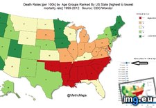 Tags: 100k, age, death, groups, highest, lowest, mortality, ranked, rates, source, state (GIF in My r/DATAISBEAUTIFUL favs)