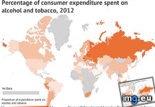 Tags: alcohol, consumer, expenditure, percentage, spent, tobacco, worldwide (Pict. in My r/DATAISBEAUTIFUL favs)