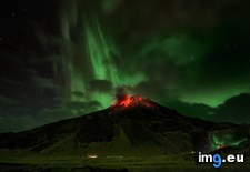 Tags: aurora, borealis, fimmv, iceland, volcano (Pict. in My r/EARTHPORN favs)