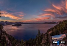 Tags: crater, lake, moonrise, sunset (Pict. in My r/EARTHPORN favs)