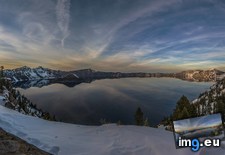 Tags: crater, lake, sunset, winter (Pict. in My r/EARTHPORN favs)