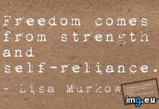 Tags: freedom, lisa, murkowski, quote, reliance, strength (Pict. in Rehost)