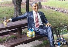 Tags: area, funny, lady, obama, statue, stolen (Pict. in My r/FUNNY favs)