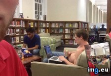 Tags: beer, drinking, finals, funny, guy, library, shirtless, studying (Pict. in My r/FUNNY favs)