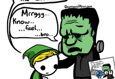 Tags: commiserate, frankenstein, funny, zelda (Pict. in My r/FUNNY favs)