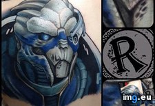 Tags: artist, client, cousin, did, effect, for, gaming, mass, tattoo (Pict. in My r/GAMING favs)