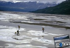 Tags: cyclists, glacier (Pict. in National Geographic Photo Of The Day 2001-2009)