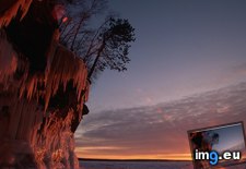 Tags: cave, ice, lake, sunset, superior, wisconsin (Pict. in Beautiful photos and wallpapers)