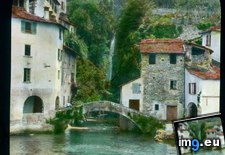 Tags: bridge, como, houses, lake, nesso, waterfall (Pict. in Branson DeCou Stock Images)