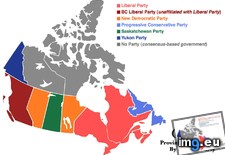 Tags: canadian, map, party, political, provinces (Pict. in My r/MAPS favs)