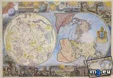 Tags: earth, heavens, map, north, pole, showing, world (Pict. in My r/MAPS favs)