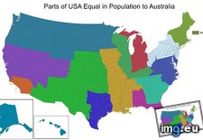 Tags: australia, equal, parts, population, usa (Pict. in My r/MAPS favs)