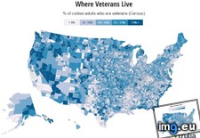 Tags: adults, county, military, percent, veterans (Pict. in My r/MAPS favs)