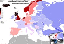 Tags: 2100x1525, domestic, europe, football, leagues, percentage, population, soccer, watching (Pict. in My r/MAPS favs)