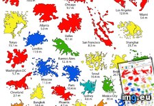 Tags: city, comparing, footprints, sizes, urban, world (Pict. in My r/MAPS favs)