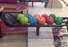 Tags: aligned, alley, balls, bowling, perfectly (Pict. in My r/MILDLYINTERESTING favs)