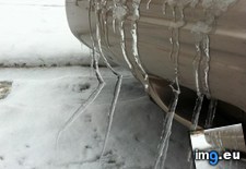 Tags: angle, car, froze, icicles (Pict. in My r/MILDLYINTERESTING favs)