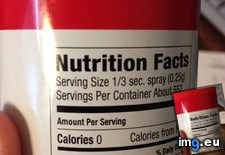 Tags: cooking, serving, size, spray, time (Pict. in My r/MILDLYINTERESTING favs)