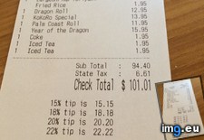 Tags: affected, gratuity, receipt, suggested, total, way (Pict. in My r/MILDLYINTERESTING favs)