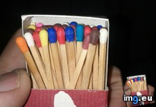 Tags: coloured, matches, multi, pack (Pict. in My r/MILDLYINTERESTING favs)