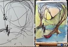 Tags: artist, old, painting, sketches, turns, two, year (Pict. in My r/PICS favs)